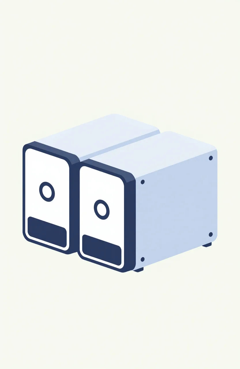 Best NAS hard drives for home 2026 - WD Red Plus and Seagate IronWolf on a desk next to a NAS enclosure