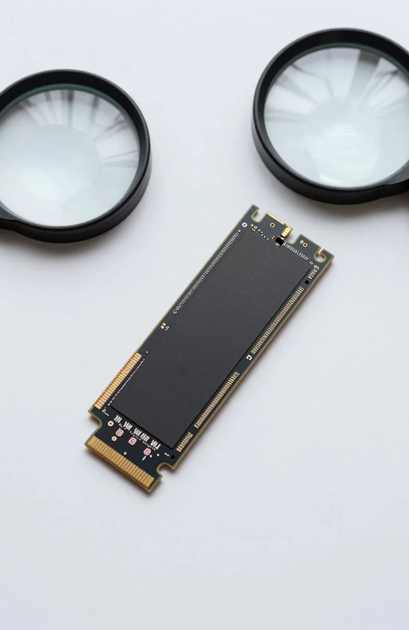 CrystalDiskInfo SMART health check on a used SSD