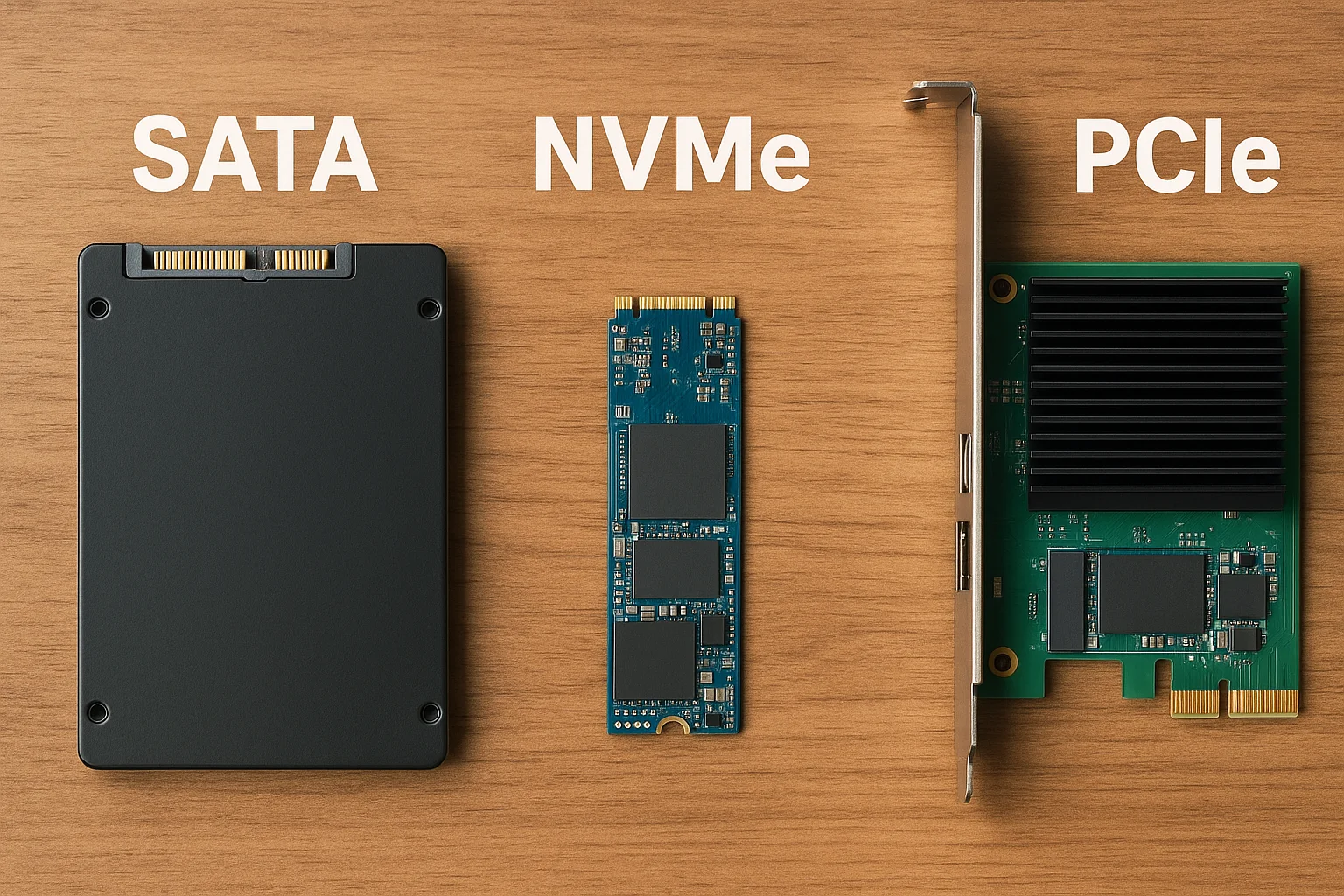 SATA vs NVMe vs PCIe