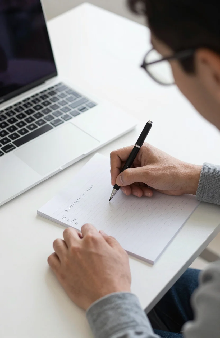 Founder updating a product listing after a business pivot