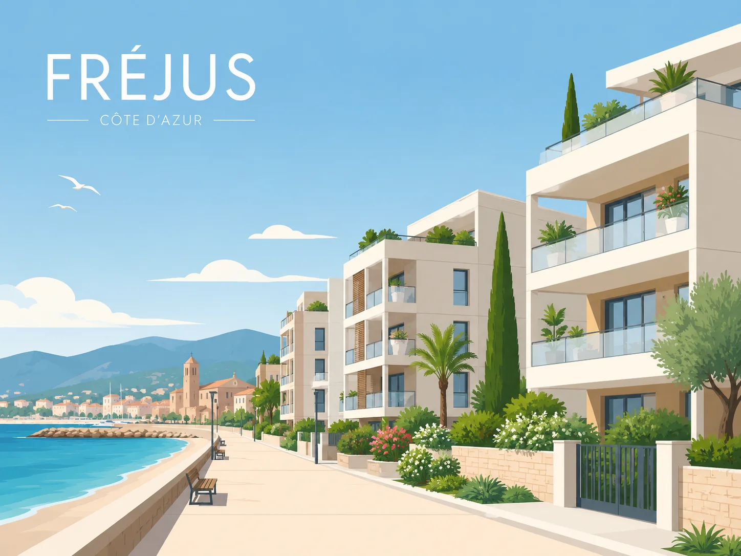 Appartements neufs en bord de mer à Fréjus