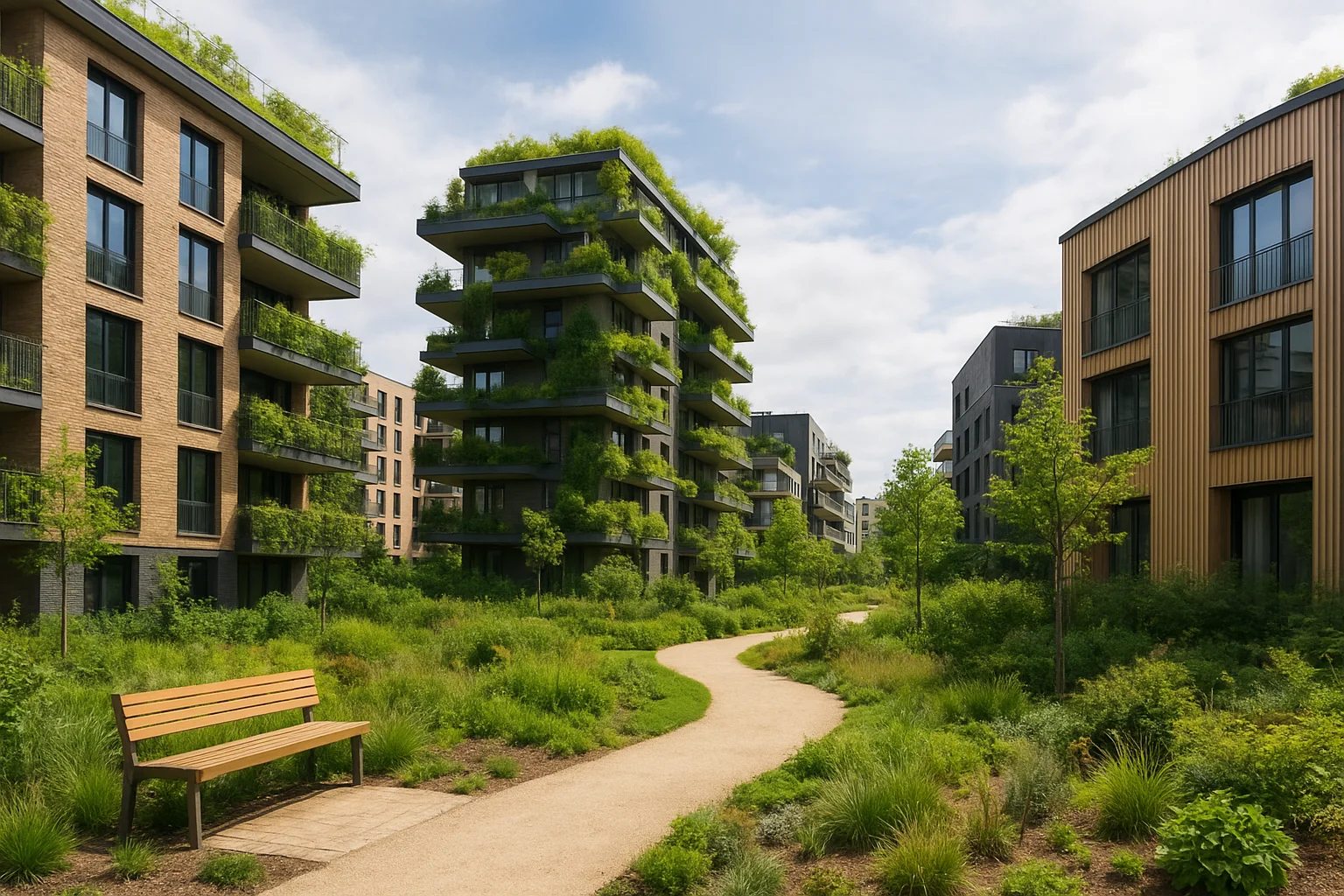 Bâtiments durables : éco-quartiers & écoconstruction