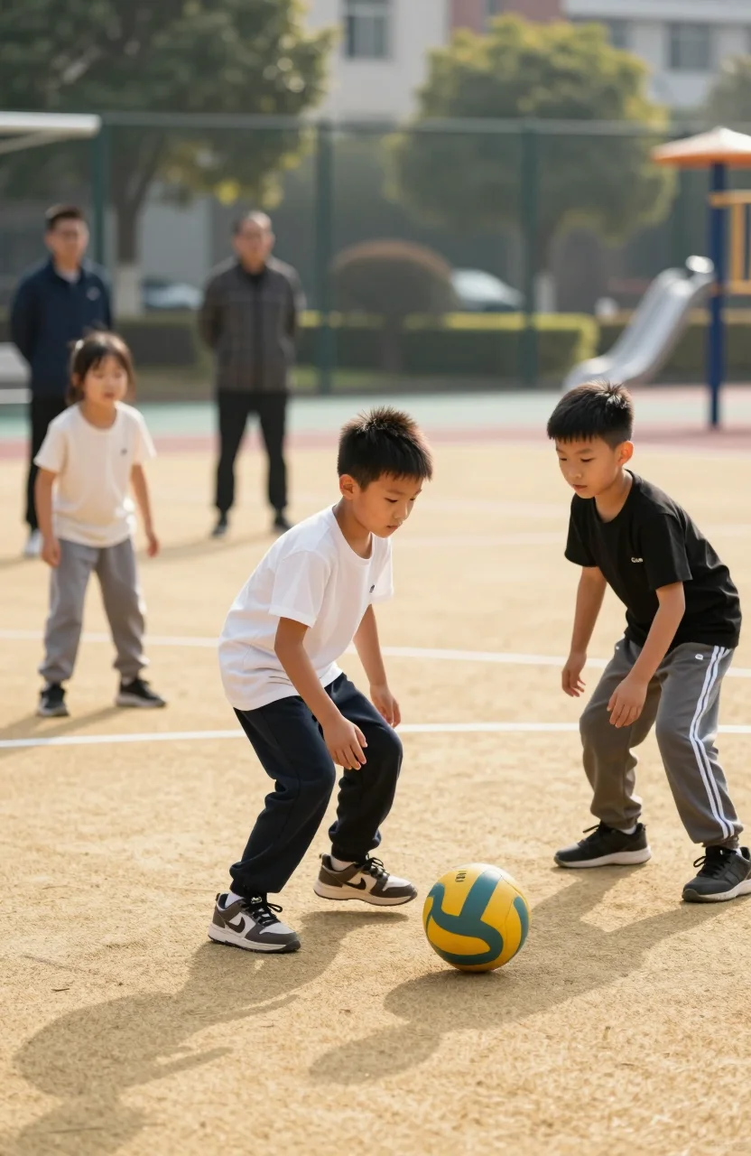 Enfants participant à des activités en extérieur dans un centre de loisirs communal