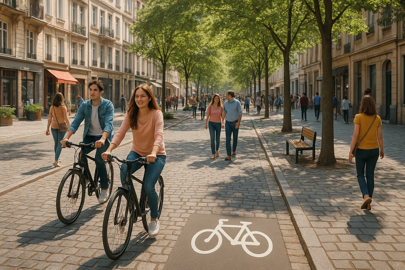 Rues conviviales : place aux piétons et cyclistes