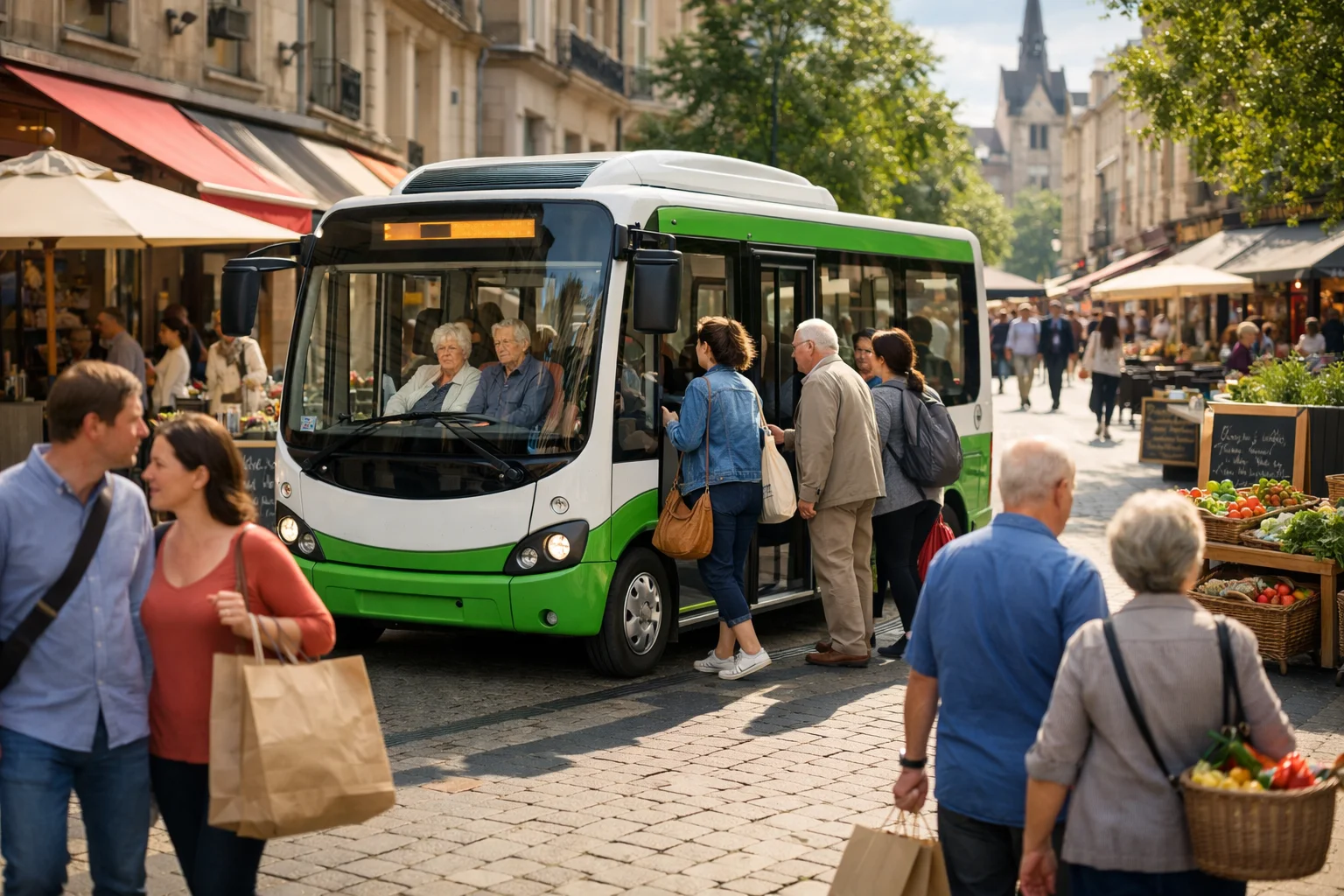 Navettes gratuites et dynamisation commerciale