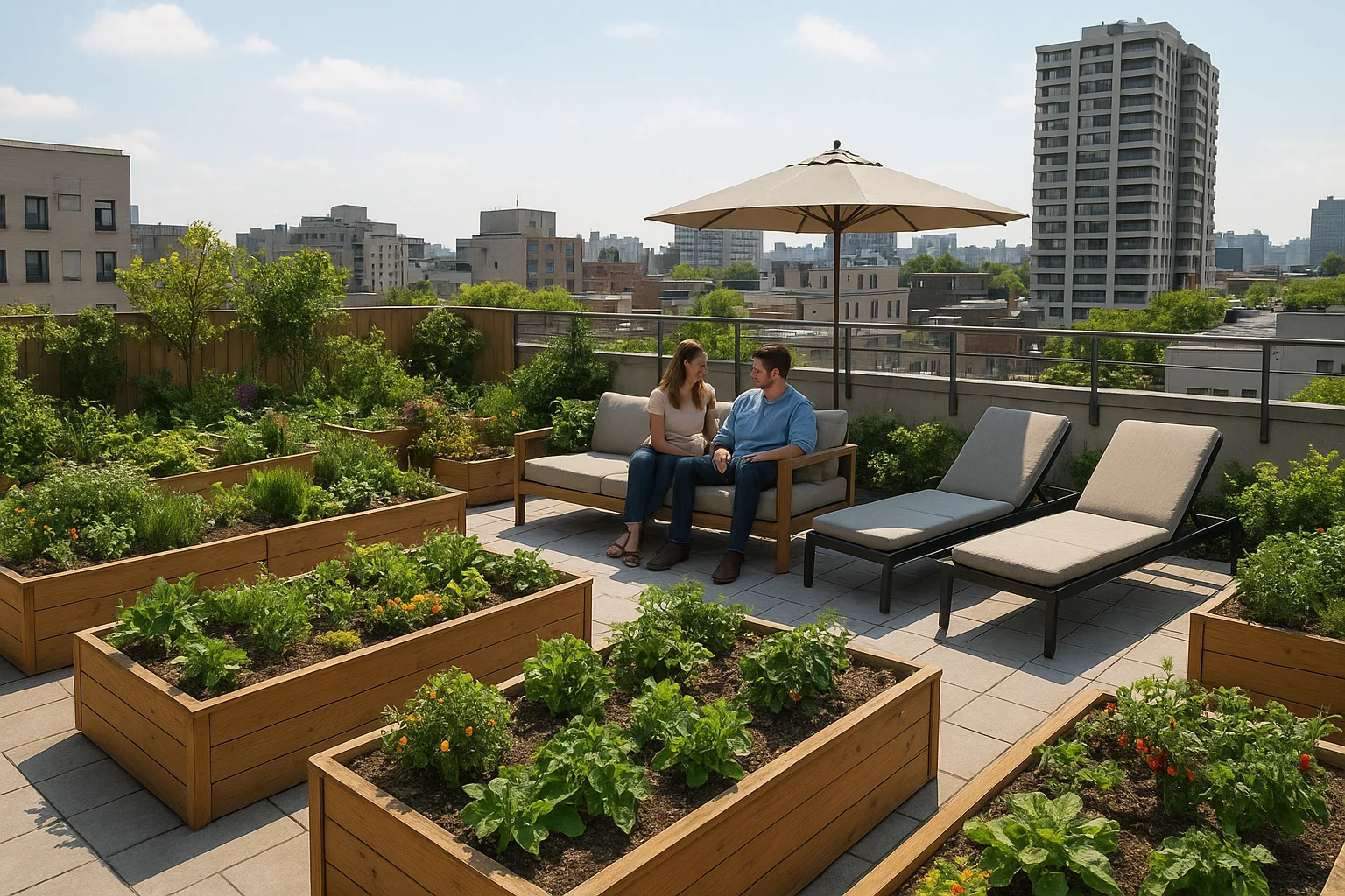 Toits urbains : jardins, loisirs et immobilier