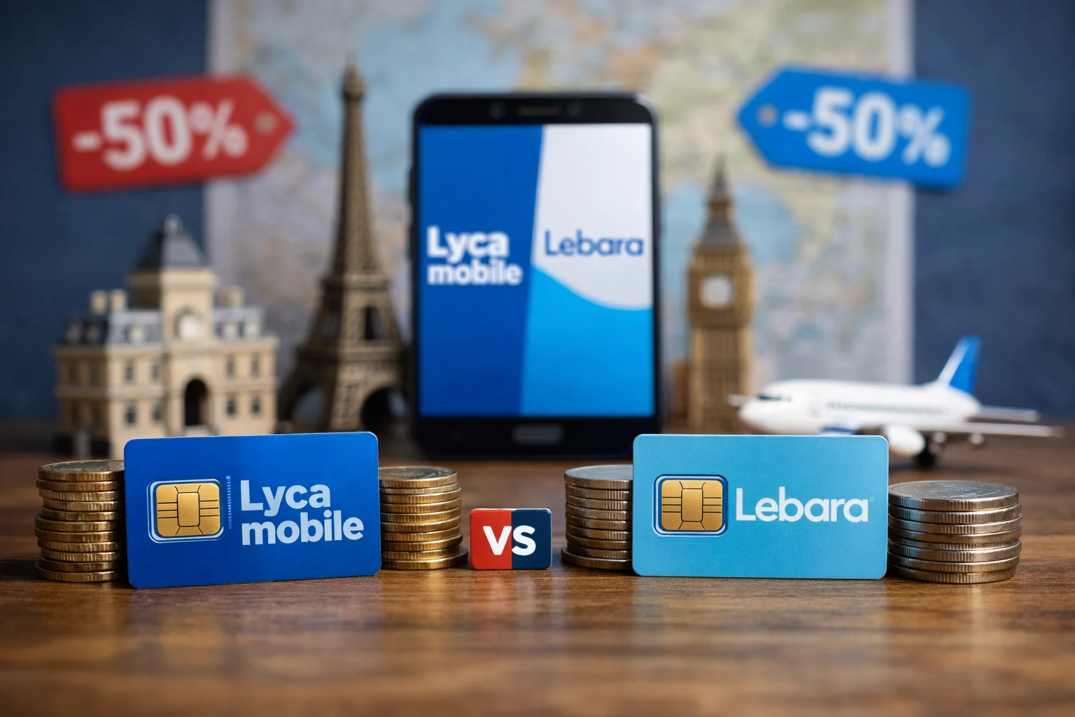 Lycamobile vs Lebara : comparatif forfaits mobiles
