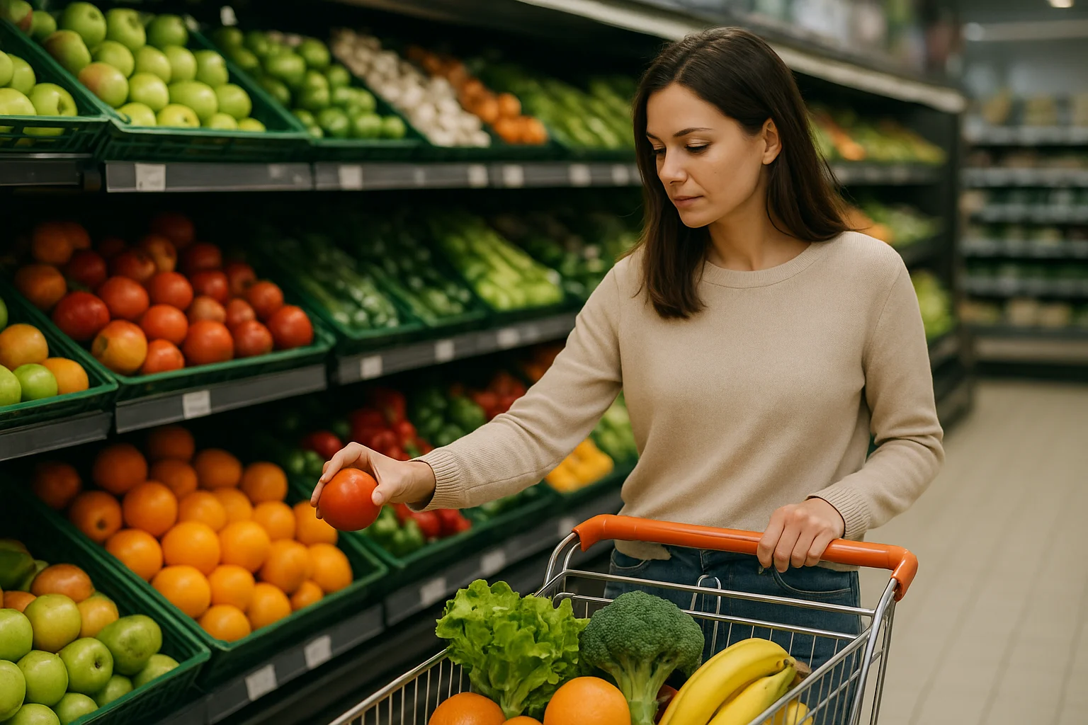 Courses intelligentes : manger sain toute la semaine