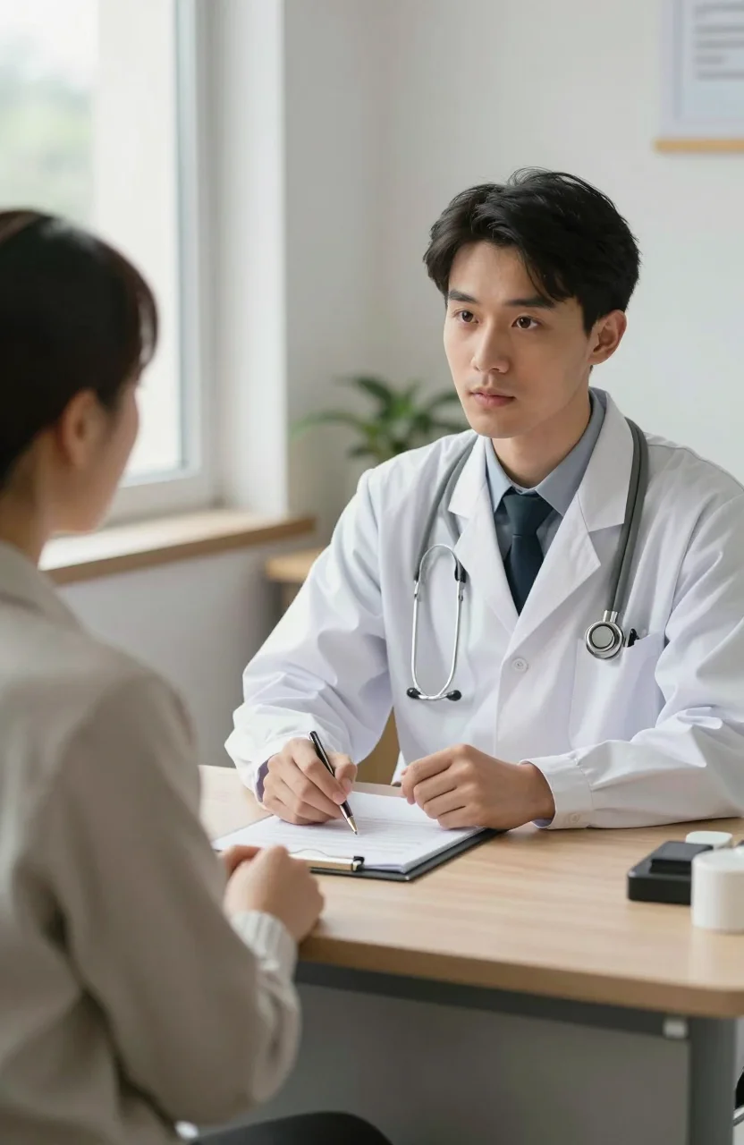 Consultation médicale autour d'un traitement GLP-1