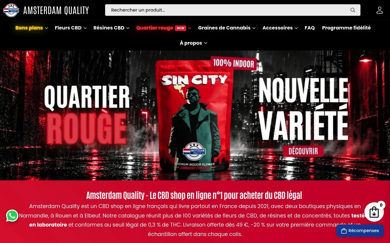Aperçu du site Amsterdam Quality