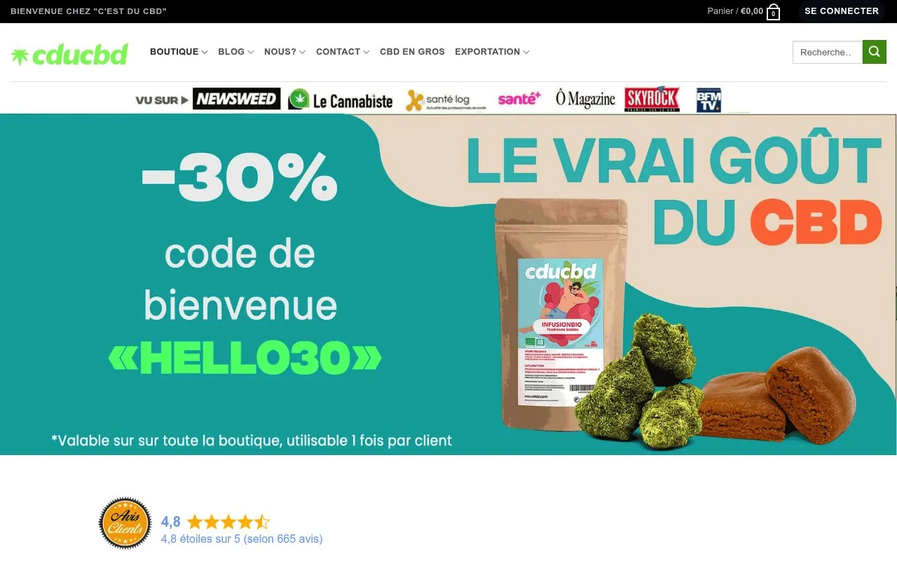Aperçu du site CDUCBD