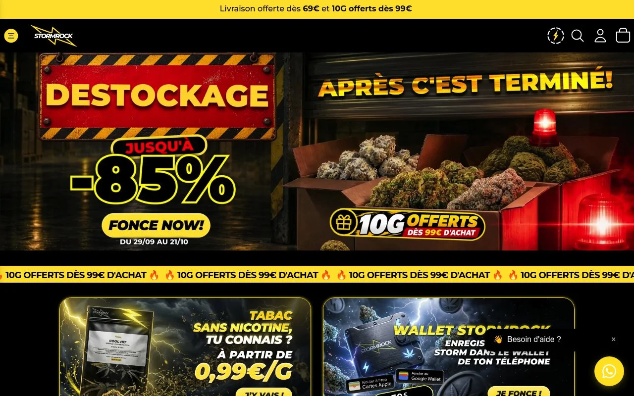 Aperçu du site Stormrock