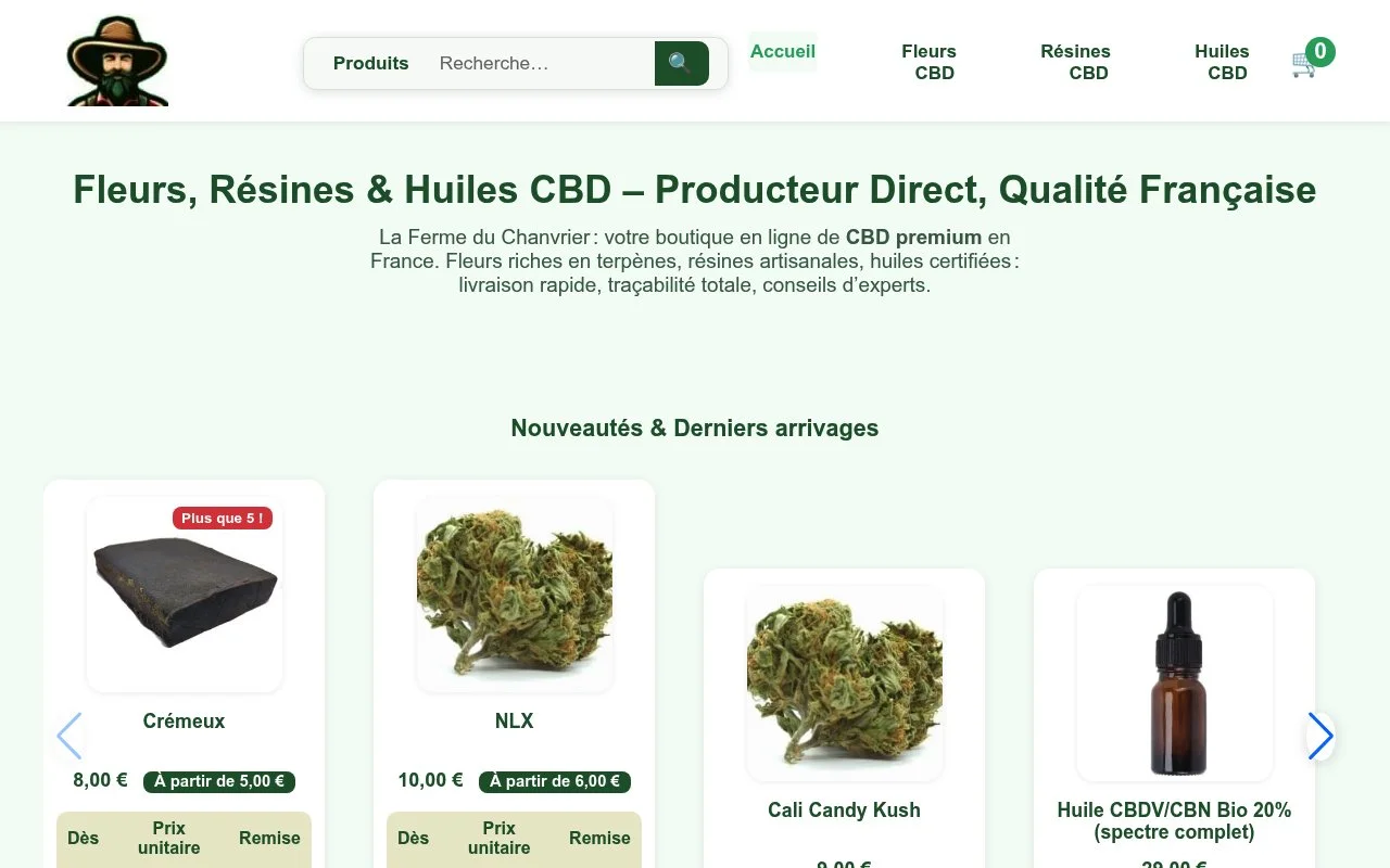 Aperçu du site La Ferme du Chanvrier