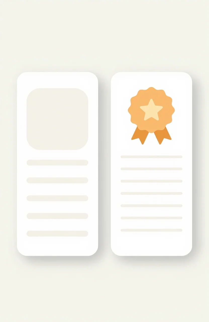 Side by side comparison of free and paid directory listing tiers with feature highlights