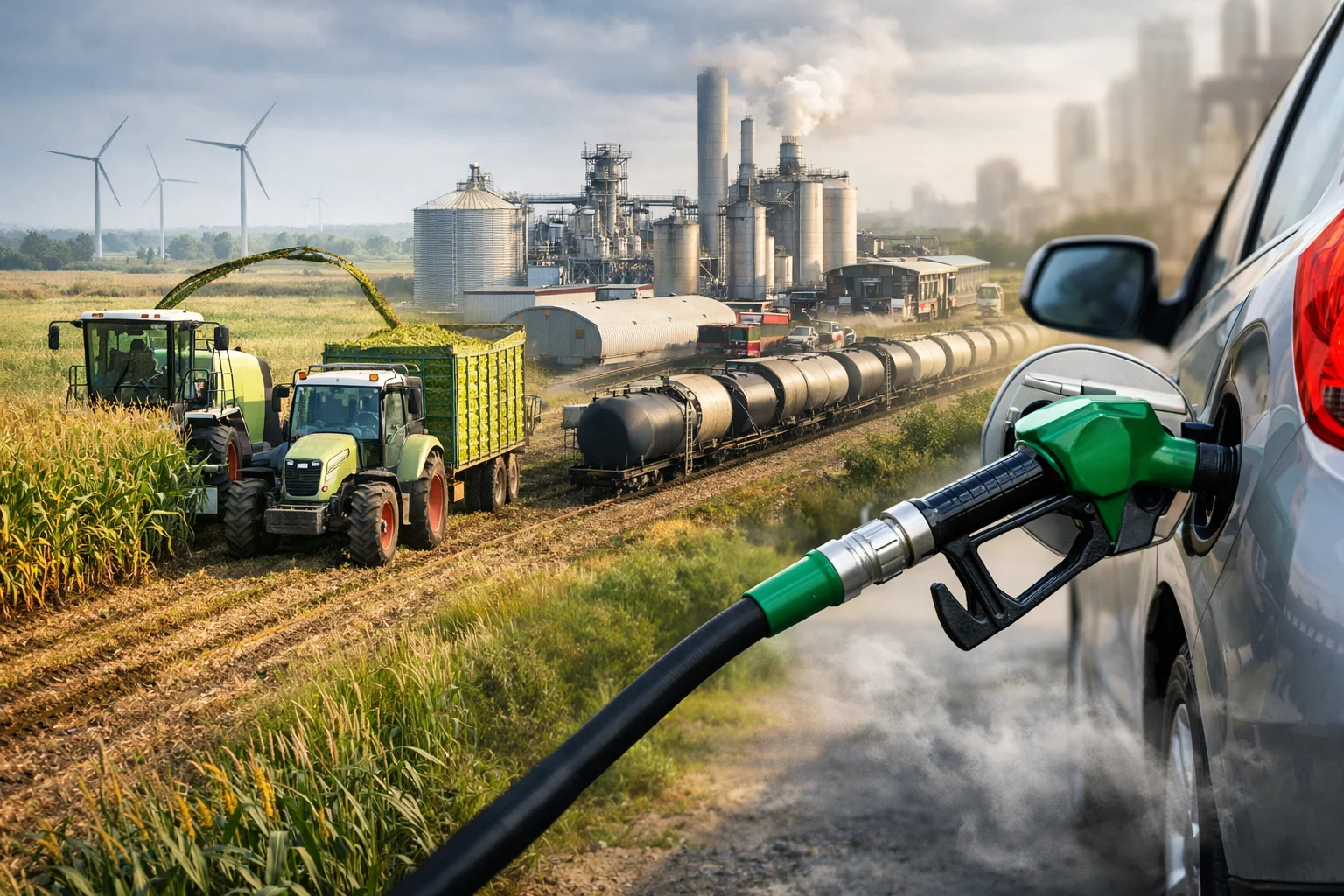 Bioéthanol : impact environnemental réel