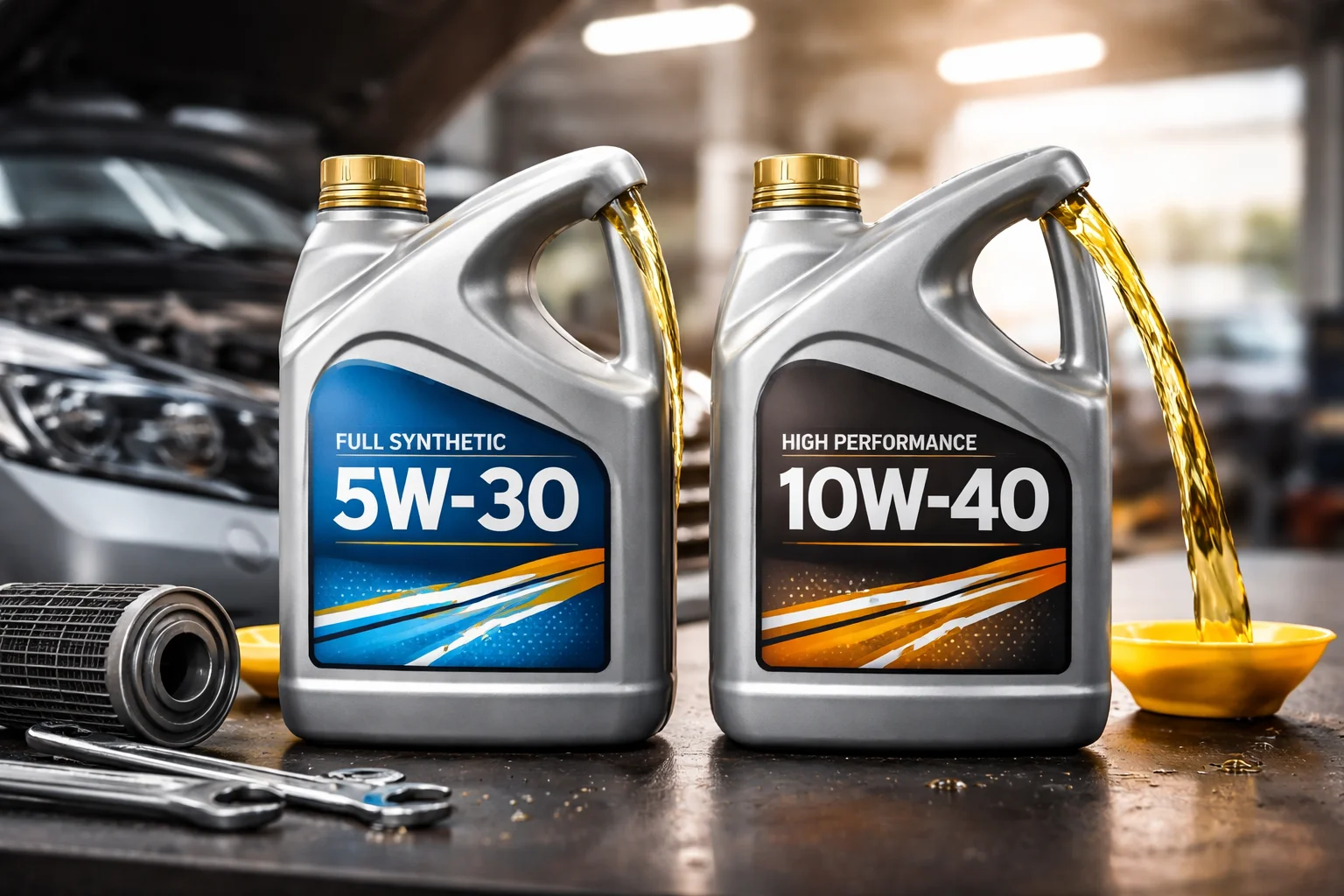 Huile moteur 5W30 ou 10W40 : différences clés