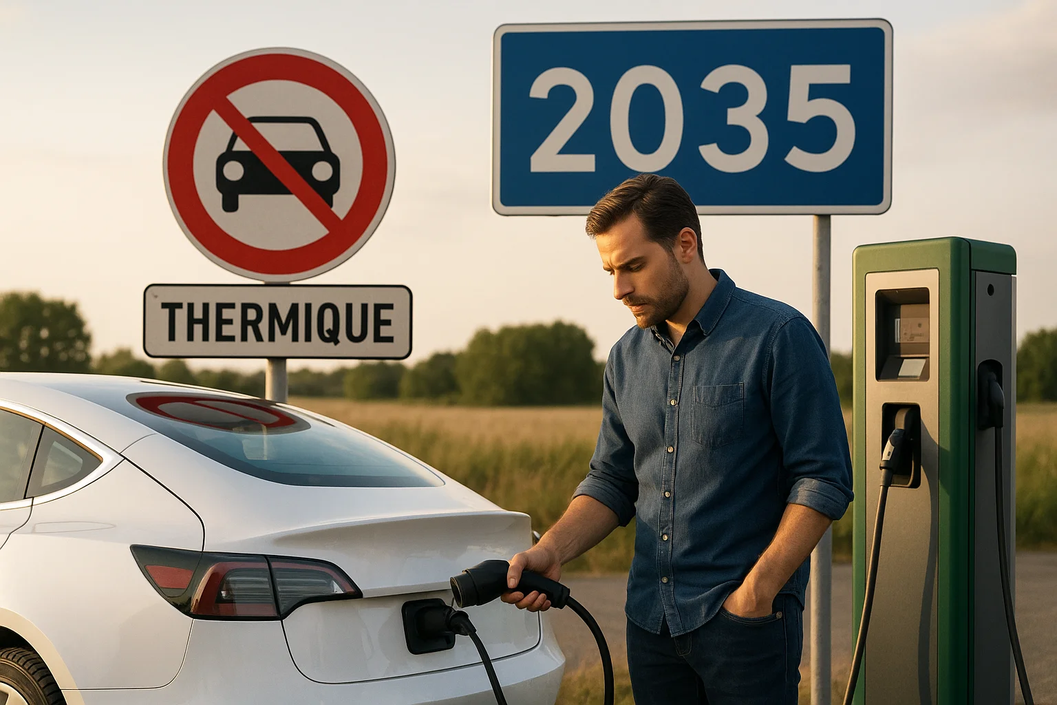 Préparer la fin des voitures thermiques prévue en 2035