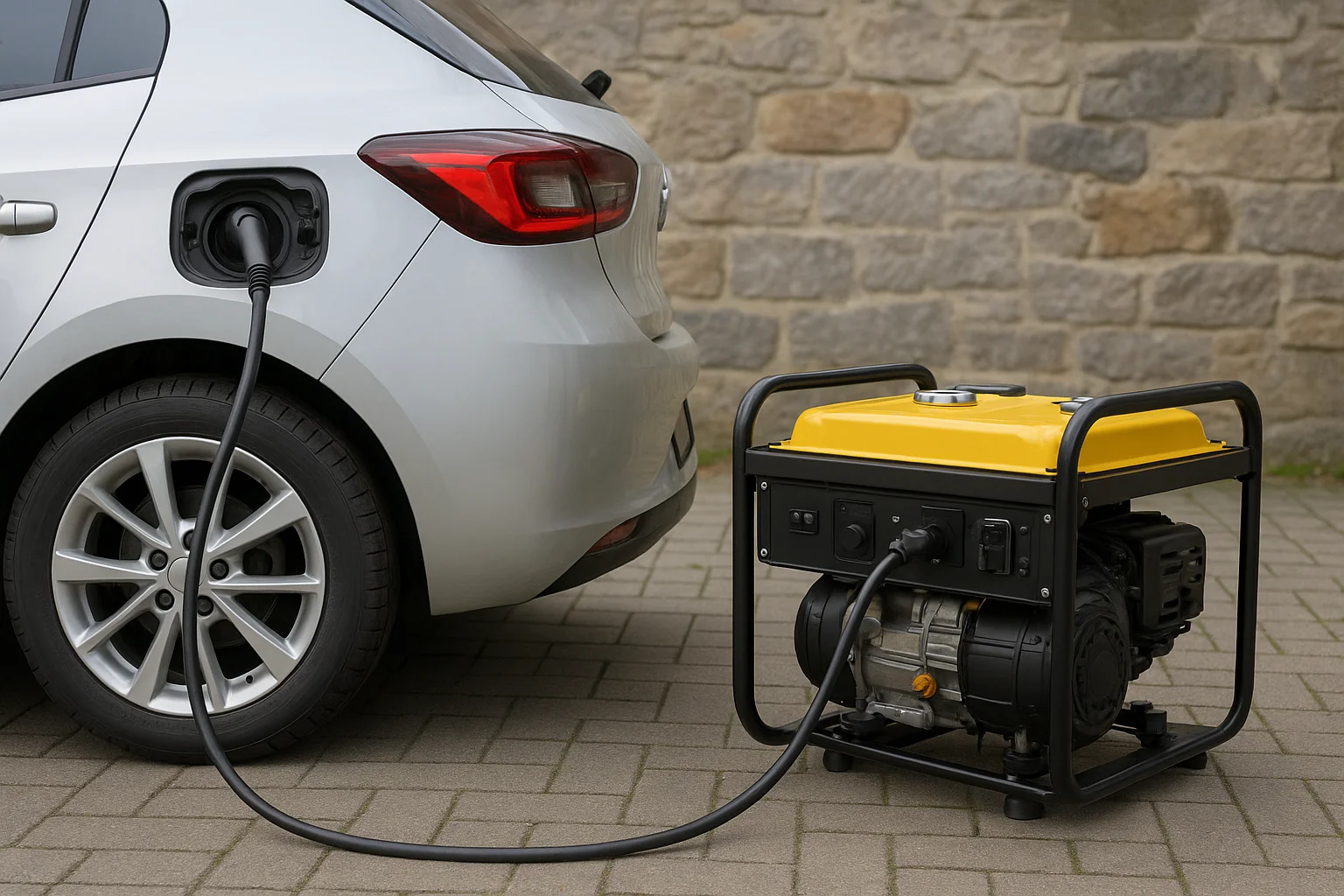 Recharger EV sur groupe électrogène