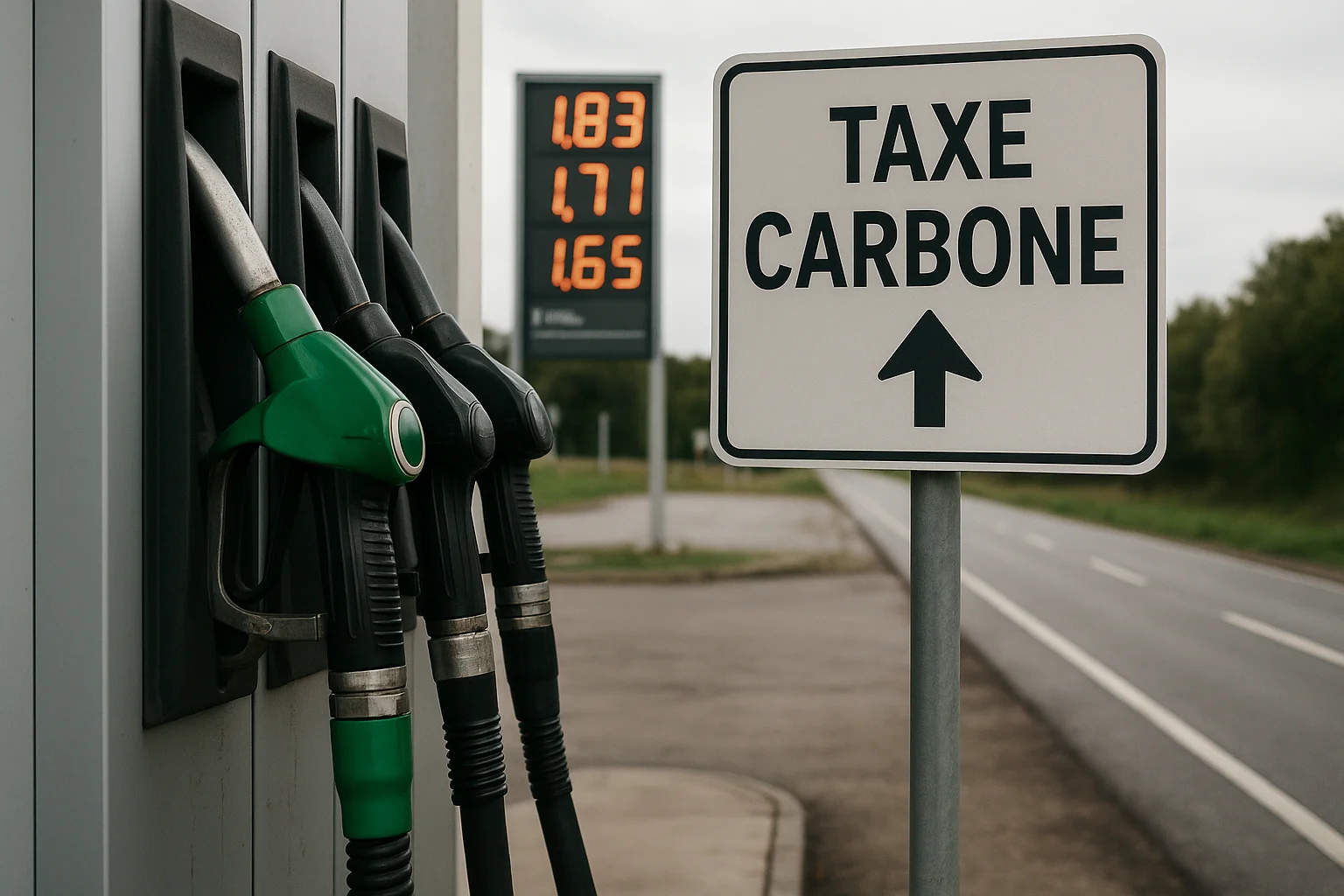 Taxes carbone et prix des carburants : perspectives 2030