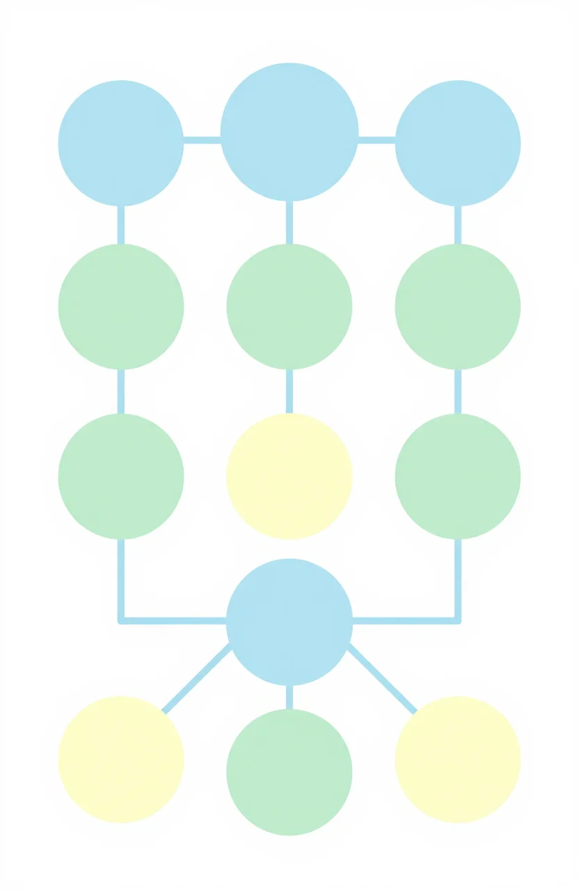 Illustration of a decision flowchart for choosing a web directory category