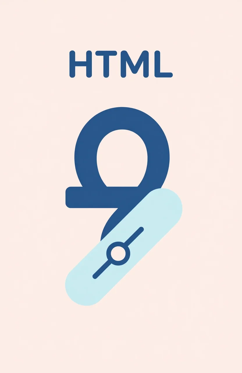 Simple HTML anchor tag diagram on a light background